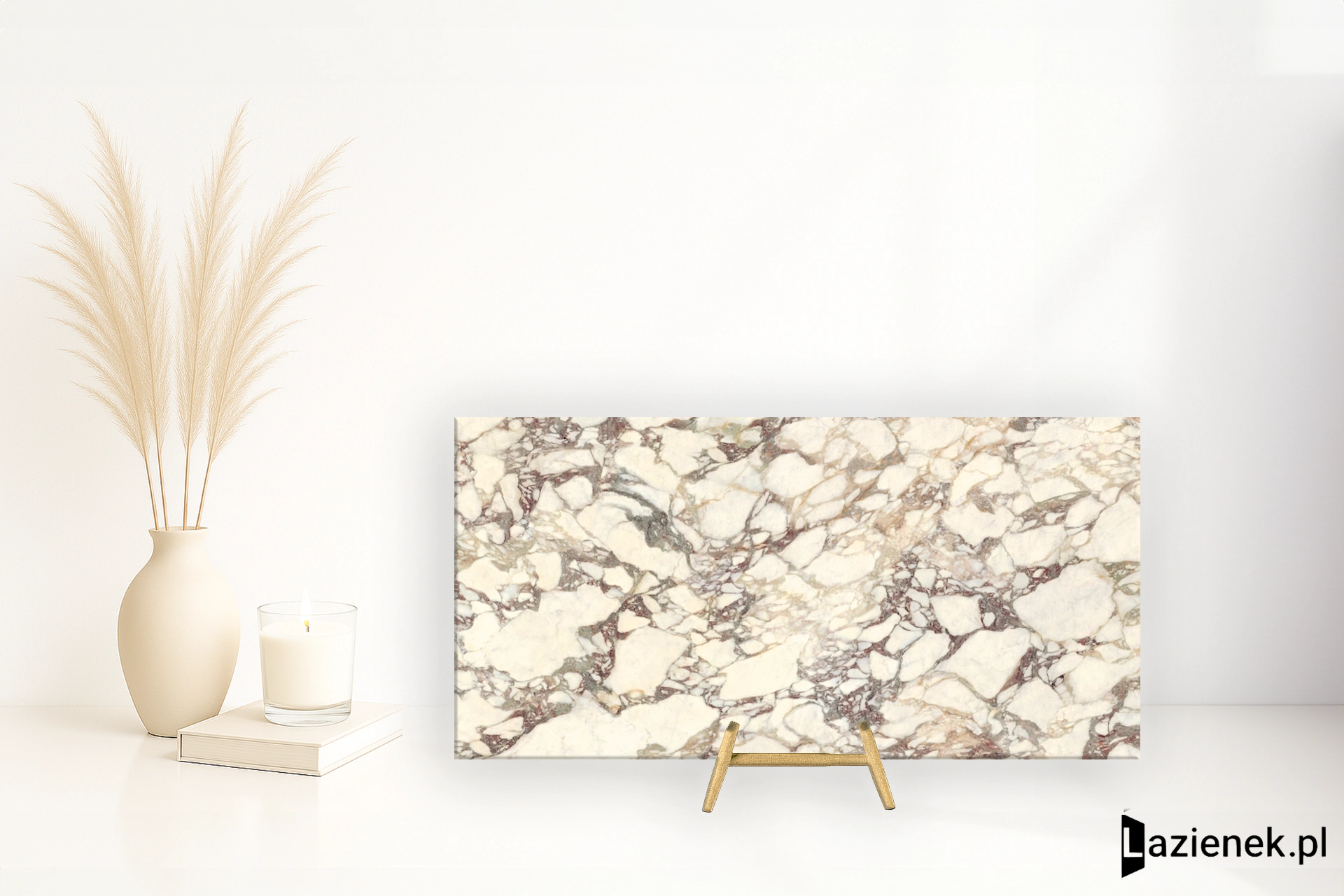 Graniti Fiandre Marmi Maximum Breccia Mirabile polerowana 150x300 cm gr. 6 mm - płytka rektyfikowana / MML14461530